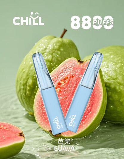 【續航怪獸-全新上市】CHILL 拋棄式 8888口電子煙